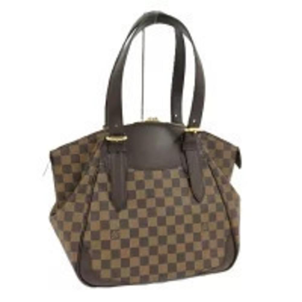LOUIS VUITTON Verona Handbag Damier Ebene Brown
